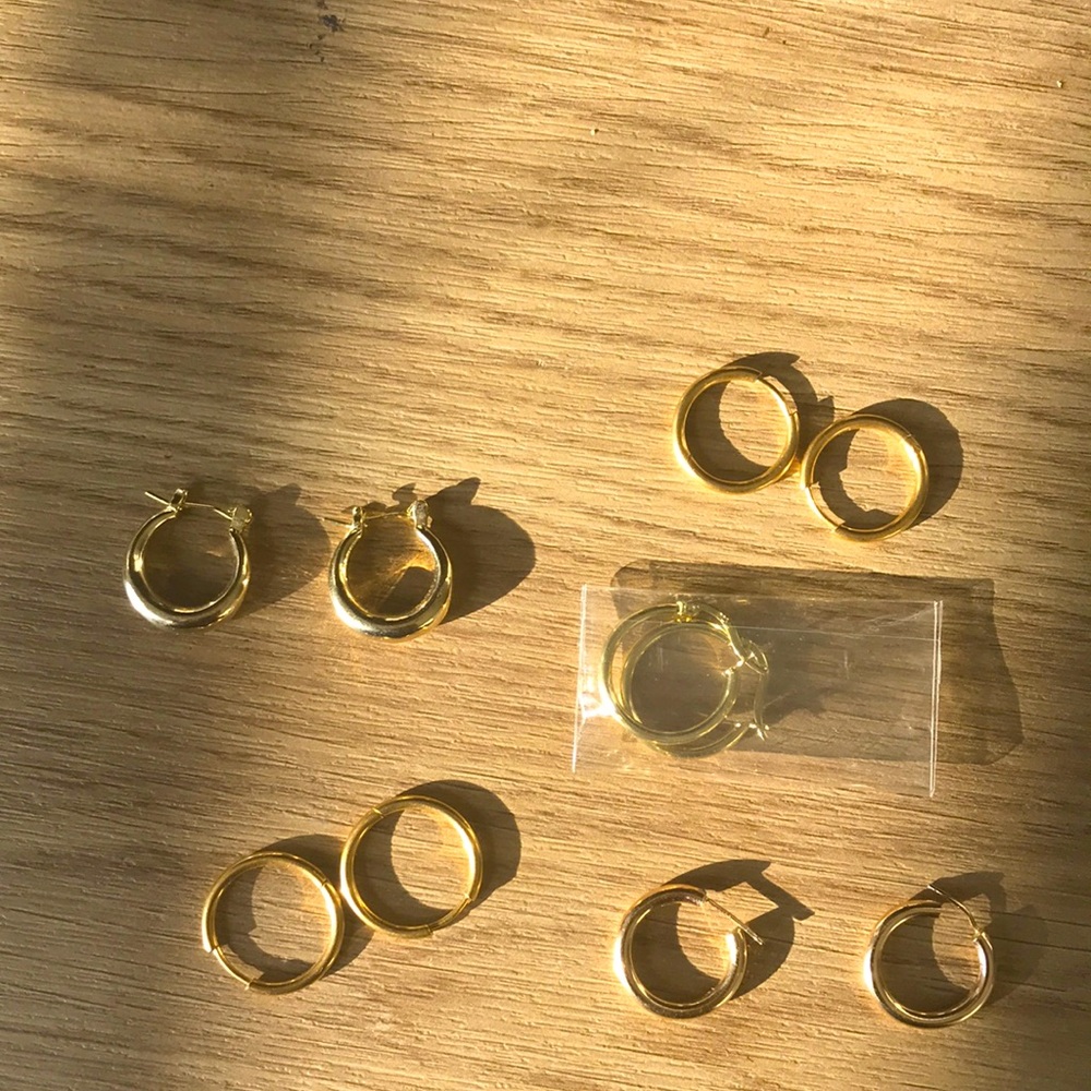 variety gold earrings